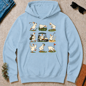Funny Ducks Playing Golf - light-blue - HS2D-LightBlue