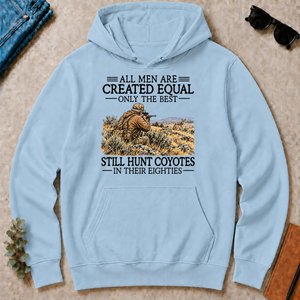 All Men Are Created Equal Coyote Hunting 80s - light-blue - HS2D-LightBlue