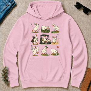 Funny Ducks Playing Golf - light-pink - HS2D-LightPink