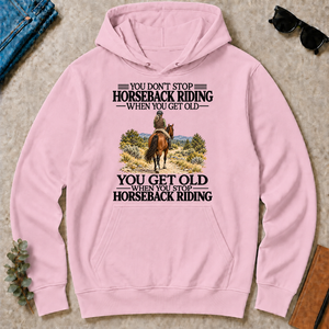 Don't Stop Horseback Riding - light-pink - HS2D-LightPink