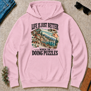 Life Is Just Better When I'm Doing Puzzles - light-pink - HS2D-LightPink