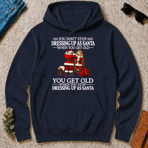 Old Man Don't Stop Dressing Up as Santa - navy - HS2D-Navy