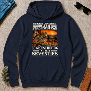 Grouse Hunting Strongest Man In Seventies - navy - HS2D-Navy