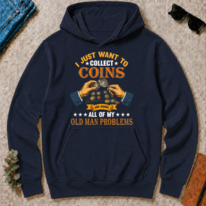 Vintage I Just Want To Collect Coins - navy - HS2D-Navy