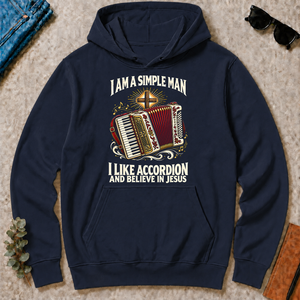 I Like Accordion & Believe In Jesus - navy - HS2D-Navy