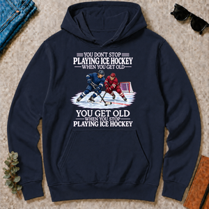 Old Man Don't Stop Ice Hockey - navy - HS2D-Navy