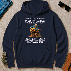 Old Man Don't Stop Playing Guitar - navy - HS2D-Navy