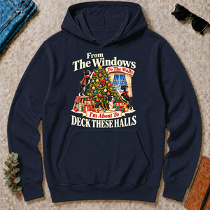 From the Windows to the Walls Boston Terrier - navy - HS2D-Navy