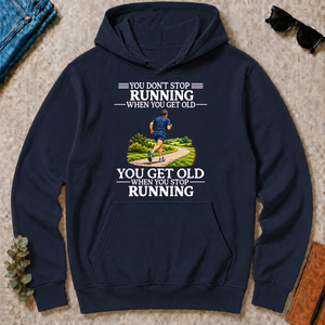 Old Man Don't Stop Running - navy - HS2D-Navy