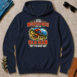 I Know I Ride Mountain Bikes Like An Old Man - navy - HS2D-Navy