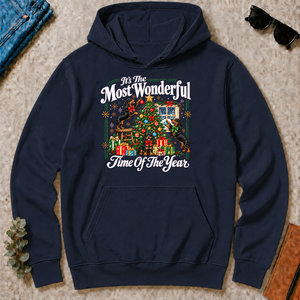 Wonderful Christmas Dachshund - navy - HS2D-Navy