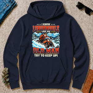 I Know I Snowmobile Like An Old Man - navy - HS2D-Navy