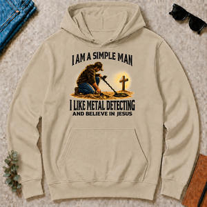 I Am Simple Man I Like Metal Detecting - sand - HS2D-Sand