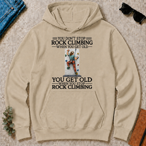 Don't Stop Rock Climbing Woman - sand - HS2D-Sand