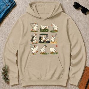 Funny Ducks Playing Golf - sand - HS2D-Sand