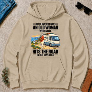 An Old Woman Still Hits The Road In Her 70s - sand - HS2D-Sand