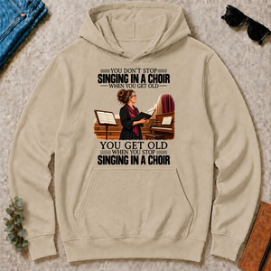 Vintage You Get Old When You Stop Singing In A Choir - sand - HS2D-Sand