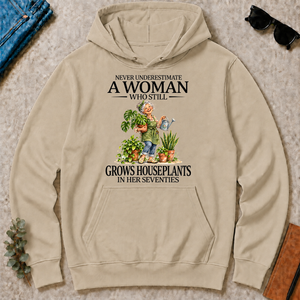 Funny A Woman Still Grows Houseplants In Her Seventies - sand - HS2D-Sand