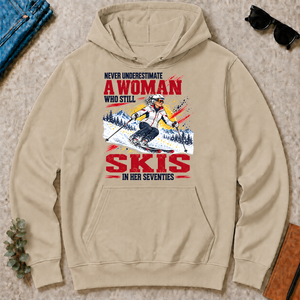 A Woman Still Skis In Her 70s - sand - HS2D-Sand