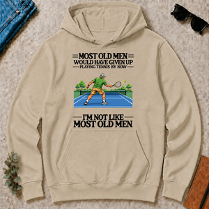 Most Old Man Would Have Given Up Playing Tennis - sand - HS2D-Sand