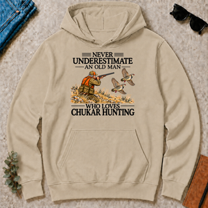 Never Underestimate An Old Man Chukar Hunting - sand - HS2D-Sand