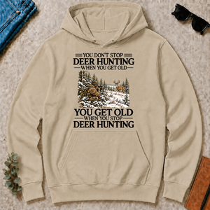 Don't Stop Deer Hunting Snow - sand - HS2D-Sand