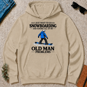 I Just Want To Go Snowboarding Vintage - sand - HS2D-Sand