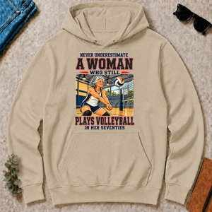 Never Underestimate A Woman Still Plays Volleyball - sand - HS2D-Sand