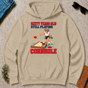 Sixty Years Old, Still Playing Cornhole - sand - HS2D-Sand