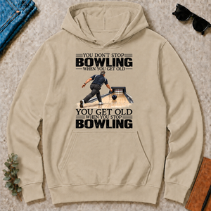 Vintage You Get Old When You Stop Bowling - sand - HS2D-Sand