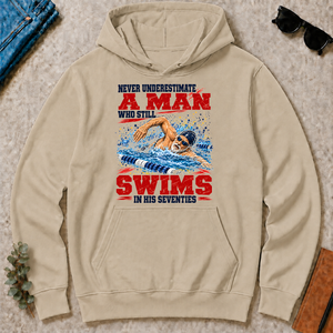 A Man Still Swims In His 70s - sand - HS2D-Sand