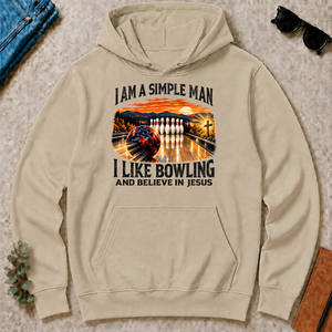 I Am Simple Man I Like Bowling - sand - HS2D-Sand
