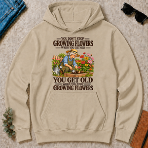 You Get Old When You Stop Growing Flowers - sand - HS2D-Sand
