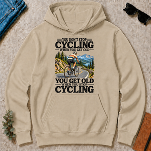 You Don't Stop Cycling When You Get Old - sand - HS2D-Sand