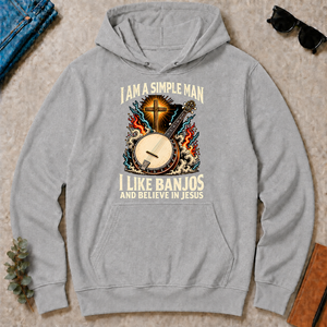 I Like Banjos & Believe In Jesus - sport-grey - HS2D-SportGrey