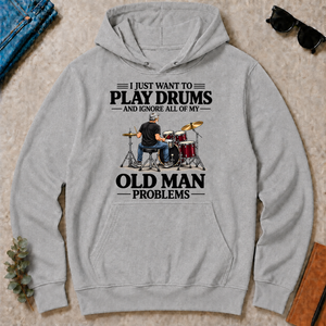 I Just Want To Play Drums - sport-grey - HS2D-SportGrey