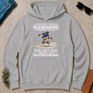 Old Man Don't Stop Skateboarding - sport-grey - HS2D-SportGrey