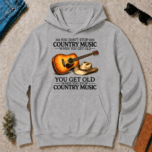 Don't Stop Playing Country Music Vintage Art - sport-grey - HS2D-SportGrey