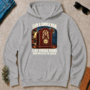 I Like Vintage Radios & Believe In Jesus - sport-grey - HS2D-SportGrey