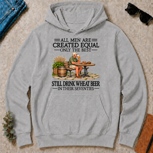 All Men Are Created Equal Only The Best Still Drink Wheat Beer 70s - sport-grey - HS2D-SportGrey