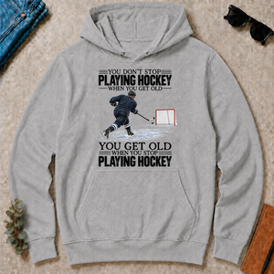 Vintage You Get Old When You Stop Playing Hockey - sport-grey - HS2D-SportGrey