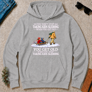 Old Man Don't Stop Taking Kids Sledding - sport-grey - HS2D-SportGrey