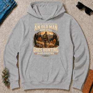An Old Man Goes Hunting In 80s - sport-grey - HS2D-SportGrey
