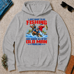 I Just Want To Go Fishing - sport-grey - HS2D-SportGrey