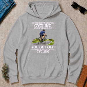 Old Man Don't Stop Cycling - sport-grey - HS2D-SportGrey