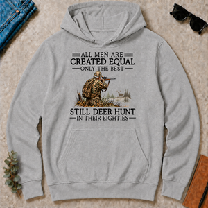 All Men Are Created Equal Deer Hunting 80s - sport-grey - HS2D-SportGrey