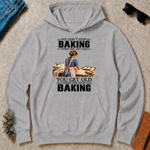 Vinatge You Get Old When You Stop Baking - sport-grey - HS2D-SportGrey