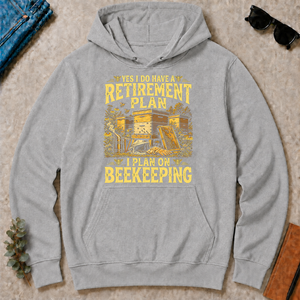 I Do Have A Retirement Plan I Plan On Beekeeping - sport-grey - HS2D-SportGrey