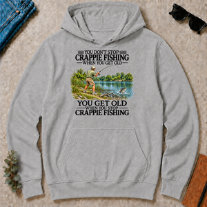 Don't Stop Crappie Fishing Vintage - sport-grey - HS2D-SportGrey