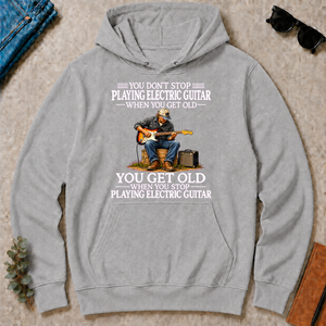 Old Man Don't Stop Playing Electric Guitar - sport-grey - HS2D-SportGrey